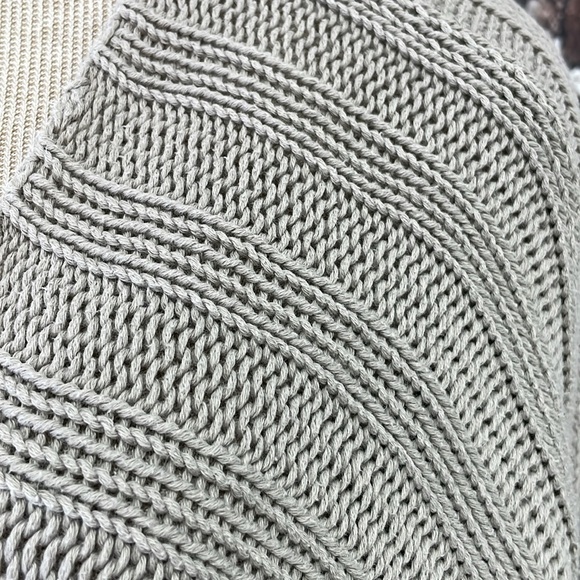 Eileen Fisher Cardigan Women's L Large Beige Knit Open Front Organic Cotton - Picture 9 of 13